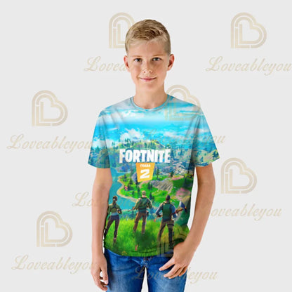 Bluza z kapturem Fortnite z nadrukiem 3D, Plus Size, bluza z kapturem T-shirt dla dzieci, modna bluza streetwear, casualowa kurtka