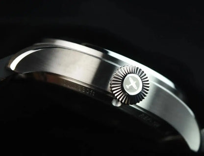 Hruodland 2025 Novo Relógio Mecânico para Homem Seagull ST3620 Piloto Retro 43MM BGW-9 Luminoso Cristal de Safira Turbina Relógio de Homem