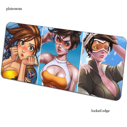 Herní podložka pod myš Overwatch s HD potiskem, 900x400x3mm, podložka na počítačový stůl pro hráče, cenově dostupná PC podložka pod myš pro notebook
