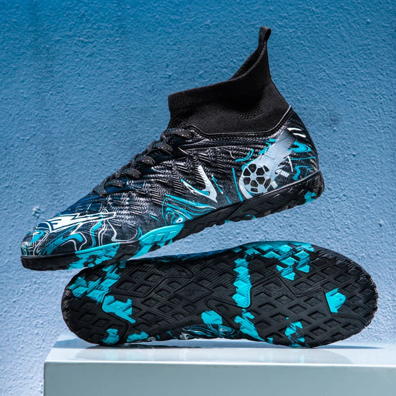 Nouvelles chaussures de football professionnelles pour hommes, chaussures de football antidérapantes, unisexes, respirantes, chaussures de futsal, nouvelles chaussures à crampons, livraison directe, ultralégères