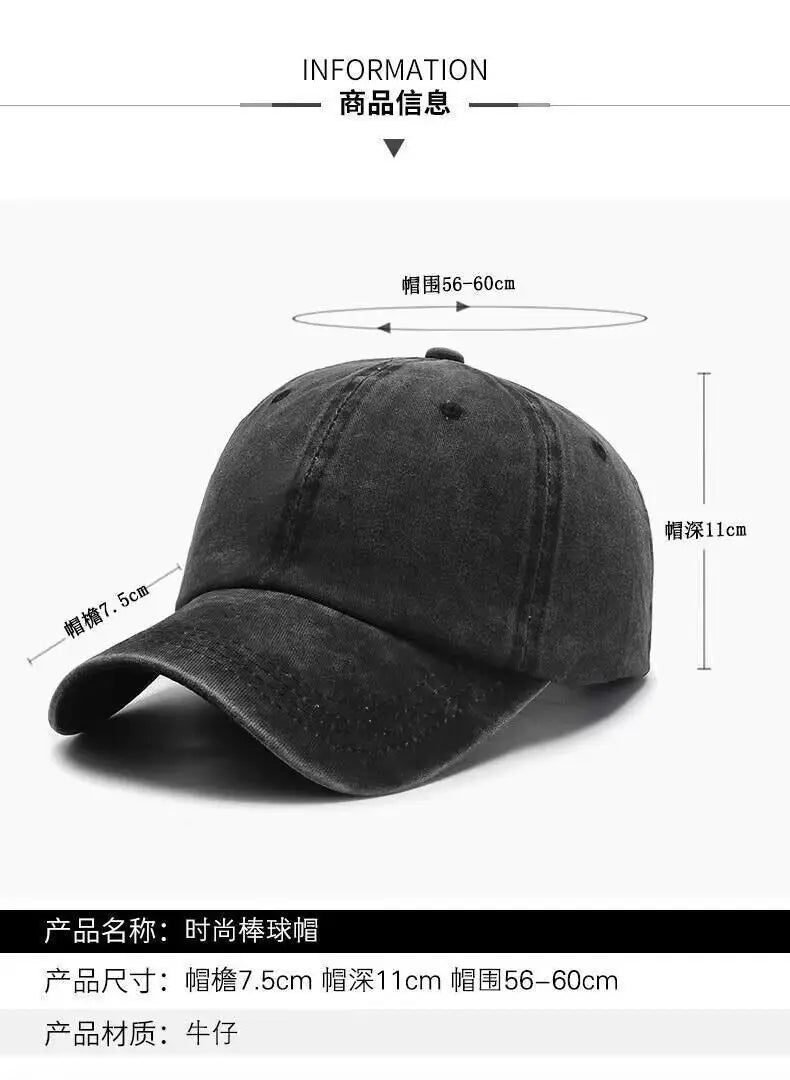 One Piece Men Washed Baseball Cap Unisex Retro Hip-hop Peak Caps Anime Luffy Male Outdoor Trucker Hat Travel Sunscreen Sunhat