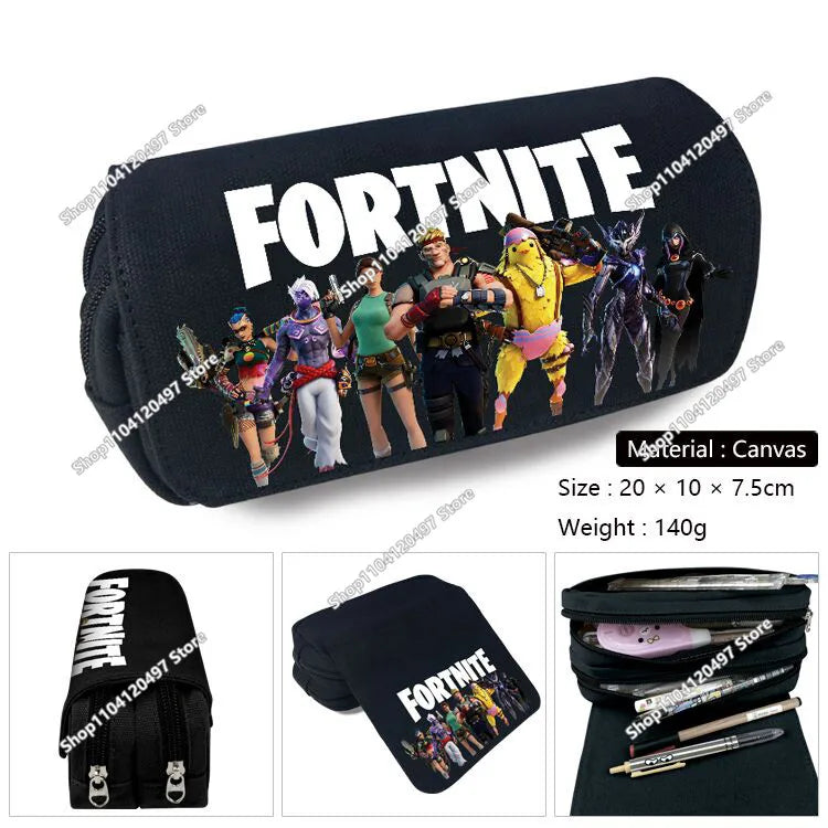 Fortnites Anime-Federmäppchen Kawaii-Stiftetasche mit großer Kapazität, wasserdichte tragbare Cosplay-Stiftetasche, Büro-Schreibwaren, Geschenkspielzeug