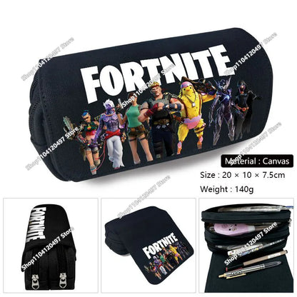 Victory Royale ученически несесер за момчета и момичета Fortnited Capacity, кутия за химикалки Peely Llama Hero за деца и тийнейджъри, чанти