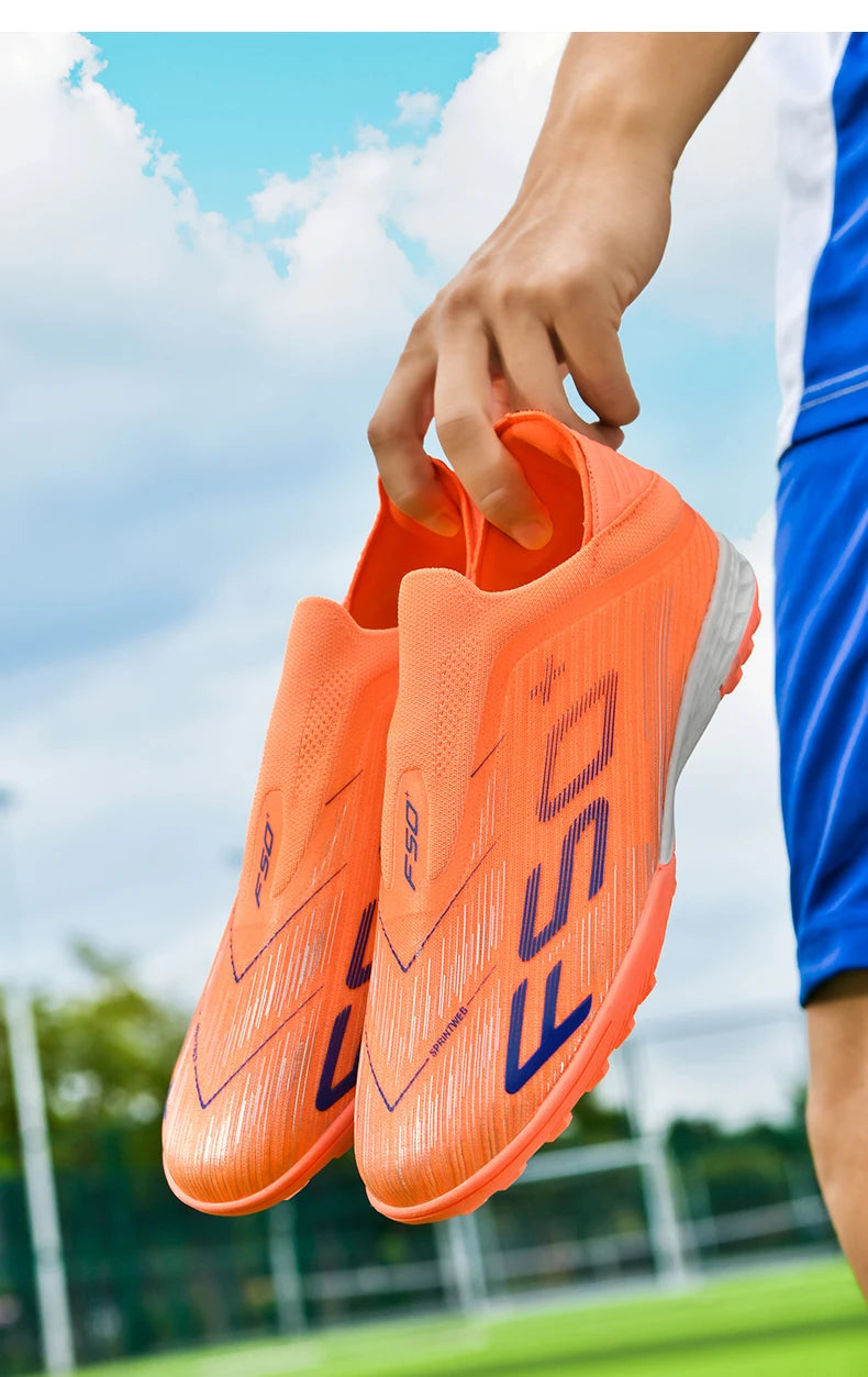 Heren sneakers met grasnoppen Hoogwaardige voetbalschoenen Futsal-voetbalschoenen Antislip voor binnen Populair model met hoge schacht voor buiten