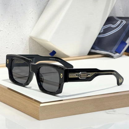 DUSENBERG Handmade Sunglasses Thick Heavy Acetate UV400 High Quality for Men Women Classical Vintage Prescription with Case