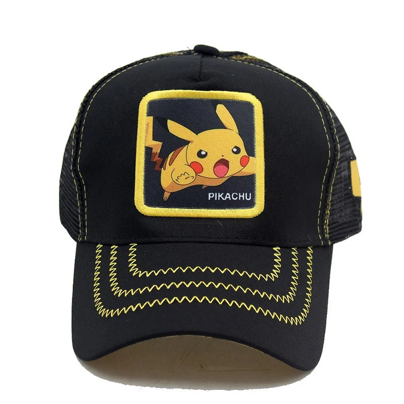 Pokemon Baseball Cap Pikachu Hat Pokemon Cosplay Hip Hop Cap for Girl Boy Children kids Anime Figures Toy Gift Cartoon Hat