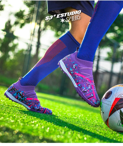 Turf voetbalschoenen Professionele voetbalschoenen voor heren Ademende mesh Jeugdvoetbalschoenen Antislip herensneakers Society Chuteira