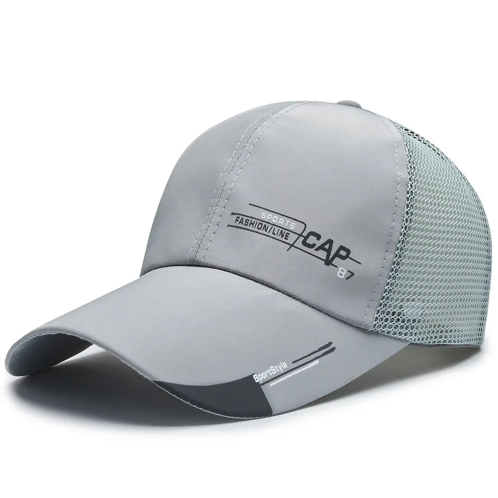 Sombrero de pescador de malla transpirable, informal, de secado rápido y de estilo coreano para hombre, ideal para el verano