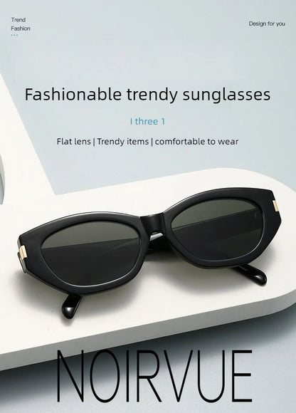 NOIRVUE New Cat-eye Butterfly Sunglasses Fashion High Quality Glasses for Women Men High-definition Nylon Lenses