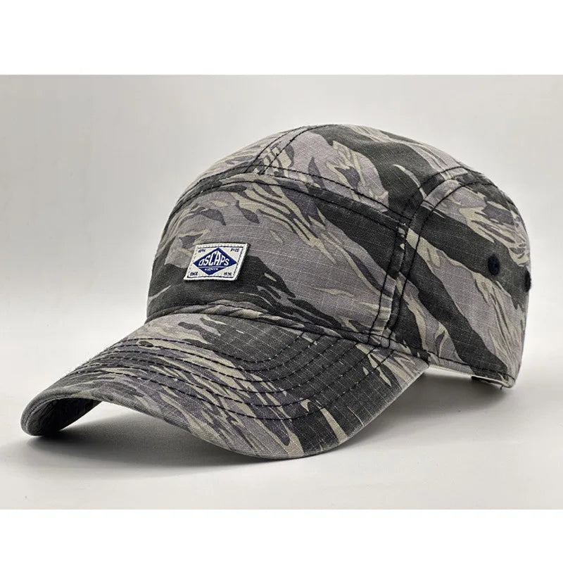 Cappellino da baseball con visiera corta in stile mimetico da lavoro per uomo e donna, cappellino unisex alla moda con visiera per la protezione dal sole all’aperto