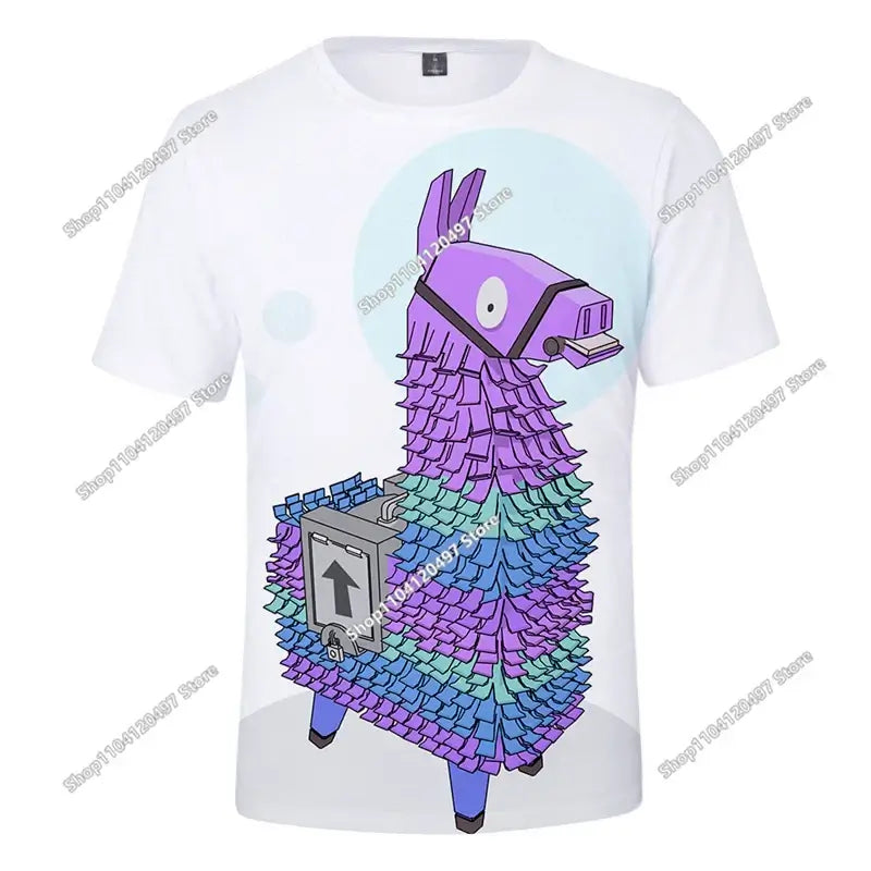 Коледна 3D тениска Fortnite Tees Battle Royale, стрийтуеър за деца, Victory Game, мъже и жени, Harajuku тениска, тийнейджърски дрехи