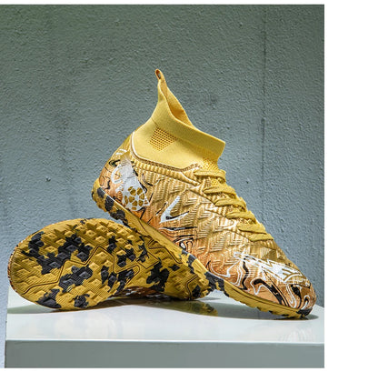 Nouvelles chaussures de football professionnelles pour hommes, chaussures de football antidérapantes, unisexes, respirantes, chaussures de futsal, nouvelles chaussures à crampons, livraison directe, ultralégères
