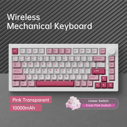 Akko 5075 V3 75% Mechanical Keyboard 8000/10000mAh 2.4GHz Wireless/Wired Type-C/BT 5.0 Hot Swap RGB Gasket for Gaming Typing