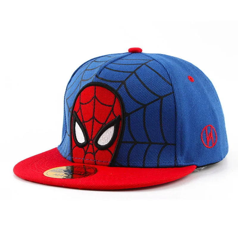 Anime Cartoon Spiderman Hats for Kids Toddler Baby Baseball Cap Spring Summer Children's Snapback Hip Hop Adjustable Caps