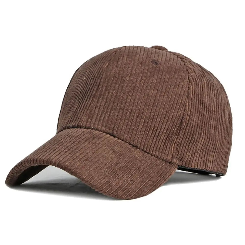 Unisex-baseballkeps i corduroy, justerbar solhatt, hiphop-keps för män