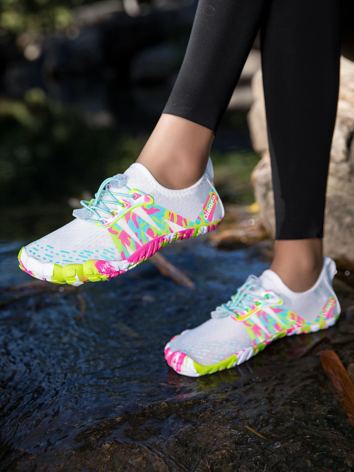 Oiaano Nouvelles chaussures de plage à séchage rapide « Camo » pour homme et femme, sandales aquatiques, baskets aquatiques pour homme, chaussures de sport et de marche