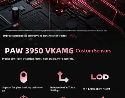 VALKYRIE VK M5 PRO Wireless Mouse Dual 8K Intelligent Display Screen Receiver Ergonomic Lightweight Low Latency Gaming Mouse