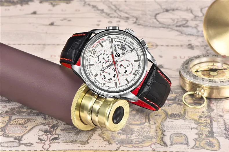 PAGANI DESIGN Chronograph-Stoppuhr für Herren, Quarz, Multifunktion, Militär-Pilotenstil, Relógios Masculino, Reloj Hombre, Montre Homme