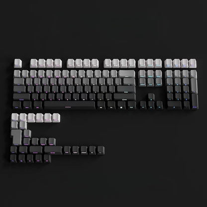2025 New Original Daylight Cherry Keycaps PBT Translucent Gradient Color Side Engraving Personalized for MX Mechanical Keyboards