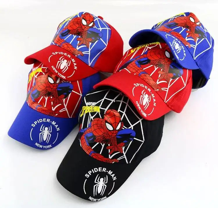 Cappellino da baseball Spider-Man per ragazzi e ragazze, cappelli da supereroe, cappello da sole, regalo di compleanno per bambini, accessori per cosplay, cappellini alla moda