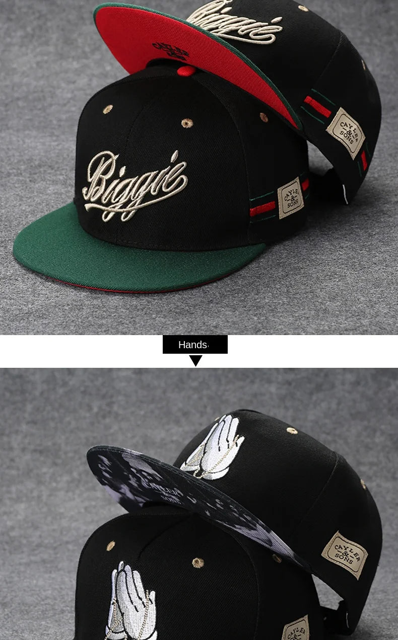 Baseballcap mit flachem Schirm, Buchstabenstickerei für Herren, vielseitig kombinierbar, Damen-Sommer-Hip-Hop-Hut, Outdoor-Sonnenschutz, verstellbare Schirmmütze