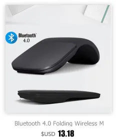 Bluetooth Wireless Arc Touch Mouse For Microsoft PC Laptop 1200DPI Optical Folding Mause Slim Notebook Gaming Computer Mice