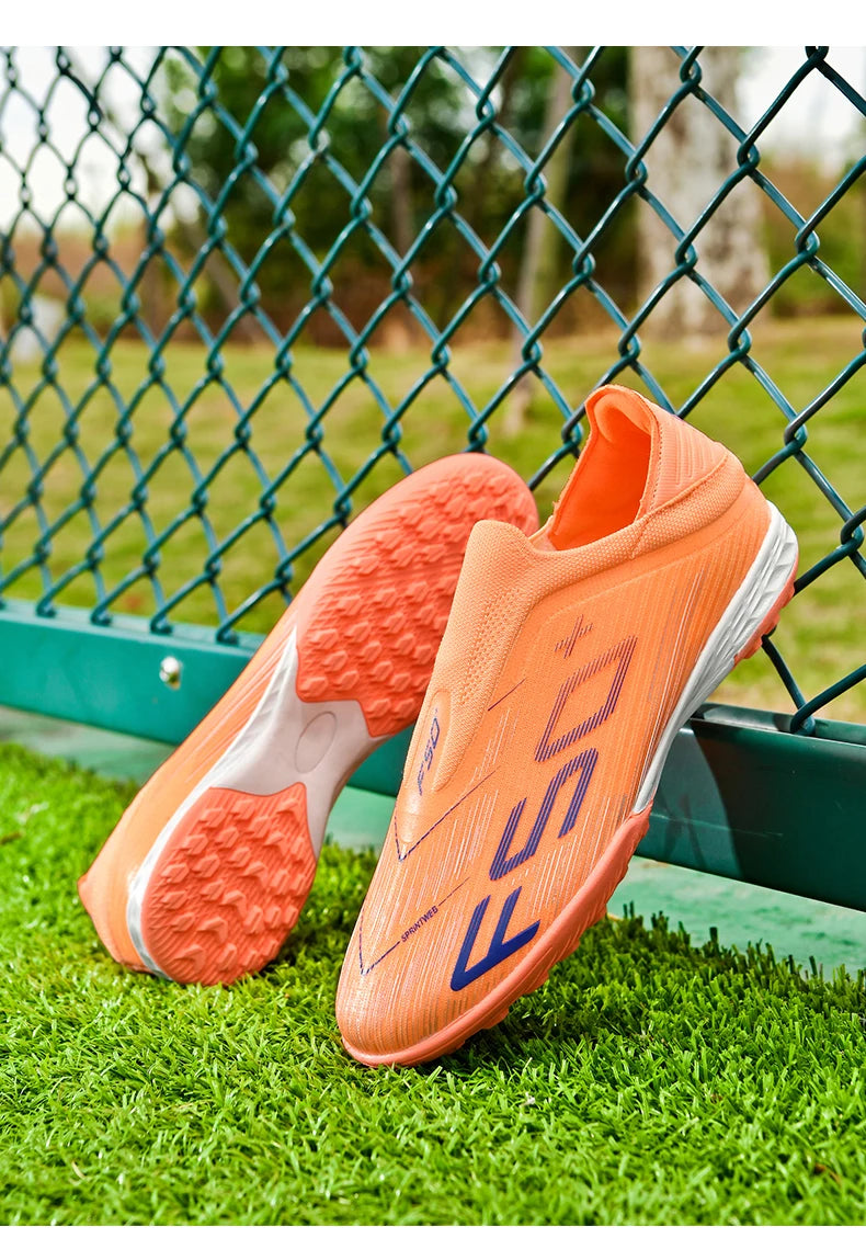 Nouvelles chaussures de football pour hommes, crampons antidérapants pour terrain en herbe, chaussures de football montantes de haute qualité, baskets de futsal, chaussures d'intérieur, chaussures d'extérieur, meilleures
