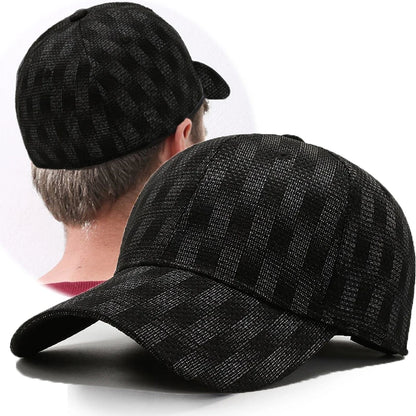 Stretch Herr Dam Åtsittande Stängd Elastisk Flexibel Flex Hiphop-kepsar Hattar Passform Visir NY Baseball Snapback Rutig Enfärgad Era