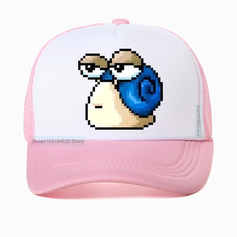 Harajuku MapleStory Kawaii grappige bedrukte baseballpet voor heren, Koreaanse stijl, populair bij gameliefhebbers, otaku en hipsters, personaliseerbare pet