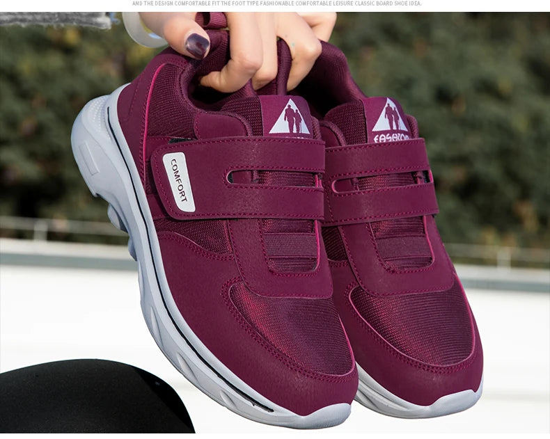 Chaussures de marche unisexes confortables, légères, respirantes, antidérapantes, à bout large, baskets décontractées, chaussures de marche toutes saisons