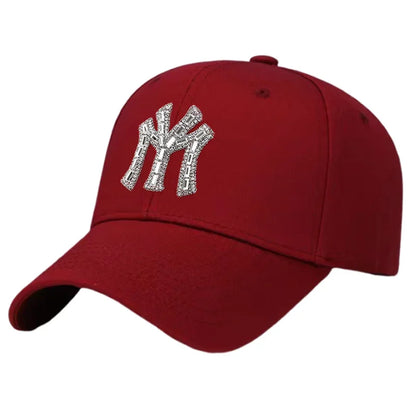 MY kšiltovka s kamínky pro ženy na jaro a podzim, ležérní streetwearová venkovní kšiltovka s kachním kšiltem, módní univerzální baseballová čepice proti slunci