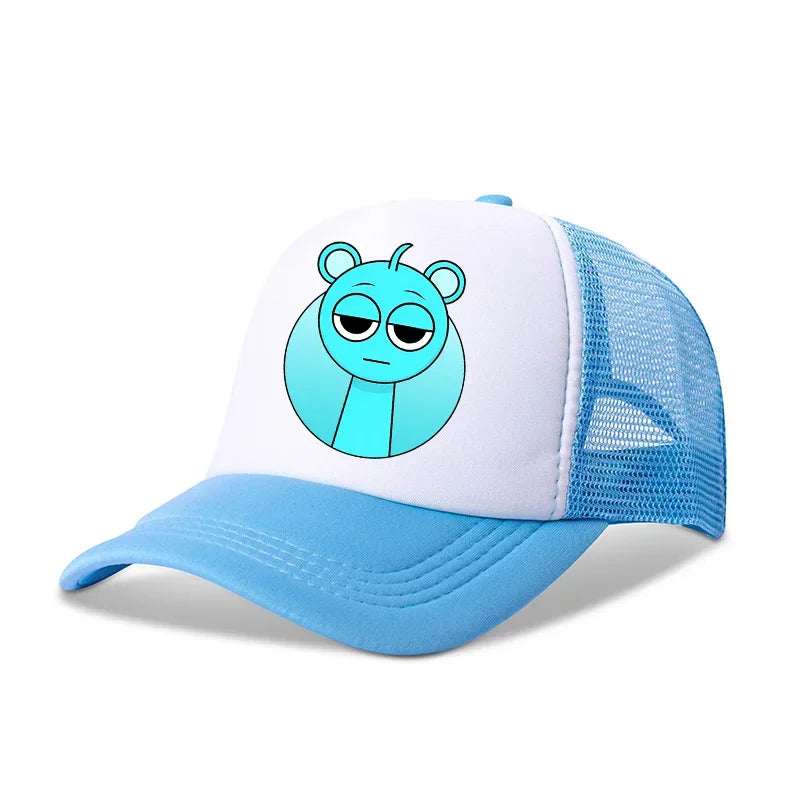 Sprunkis Baseball Caps Boys Casuals Hats Game Figure Printed Women Man Sports Sun Hat Adjustable Peaked Cap Bonnets Girls Gifts