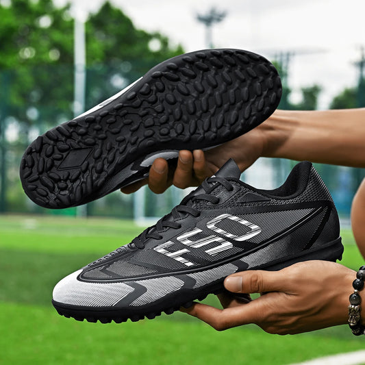 Chaussures de football basses populaires, crampons cassés, modèles unisexes TF et FG, 2 couleurs au choix, respirantes et antidérapantes