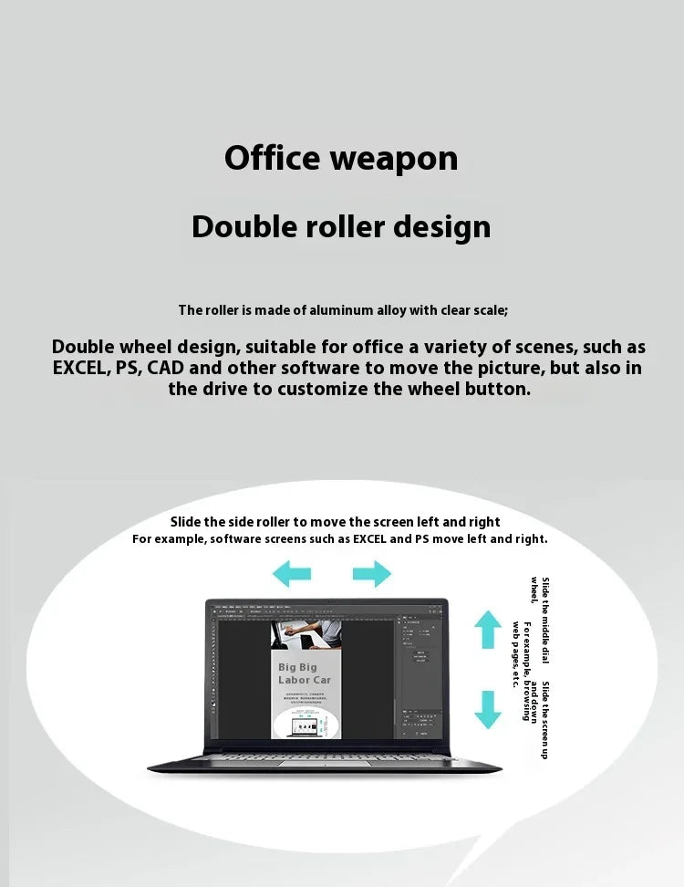 Acer Omr225 Gamer Mouse 3mode Bluetooth Wireless Mouse Dual Scroll Ergonomic Mouse Custom Programming Gaming Mice Office Mouses