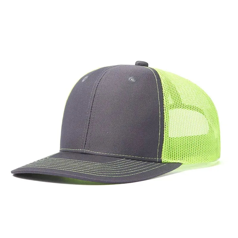 Breathable Mesh Classic Baseball Cap forMem Women Casual Trucker Hat Breathable Adjustable Snapback Unisex Active Sporty Dad Cap