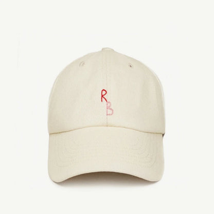 Casual Monogram Cotton Baseball Cap for Men and Women Hand-Dyed Soft Fabric Dad Hat with Hand-Embroidered Letters