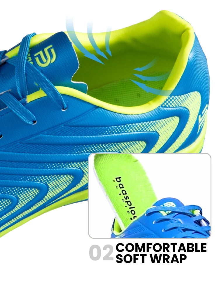 Chuteiras de futebol profissional para homem Baasploa, em pele leve, antiderrapantes para exterior e treino desportivo em campo