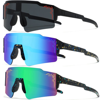 3 Pairs  Age 5-18 Youth Baseball Sunglasses Boys Girls Glasses Outdoor Sport Cycling Goggles Children Kids Softball Shades