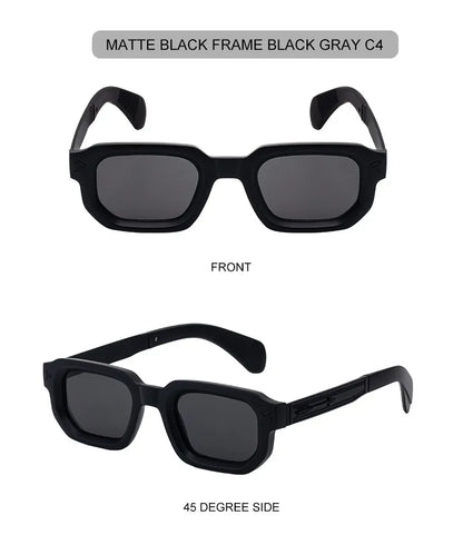 Polarized Square Punk Sunglasses Men 2026 Luxury Brand Classic Rectangle Sunglass UV400 Driving Eyewear Fashion Outdoor Shades