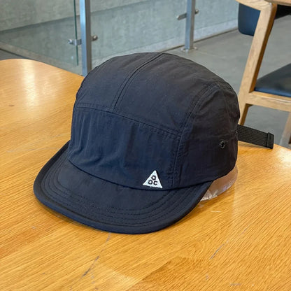Fashion Plaid Thin Sun Cap Quick-drying Letter Embroidery Sports Running Cap Adjustable Breathable Summer Cap Men Women