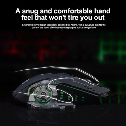 Rechargeable Wireless Mouse Gaming Computer Silent Bluetooth Mouse USB Mechanical E-Sports Backlight PC Gamer Mouse For Computer