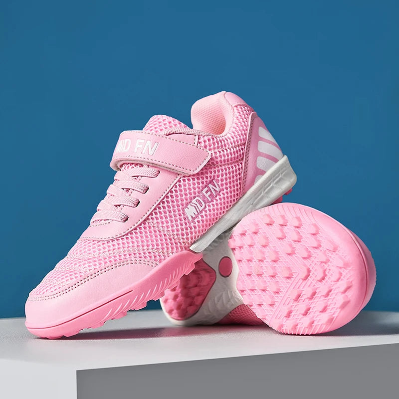 Personality Stylish And Comfortable Boys Girls Training Game Sneakers Indoor Outdoor Lawn Youth Student Soccer Shoes 29-39#