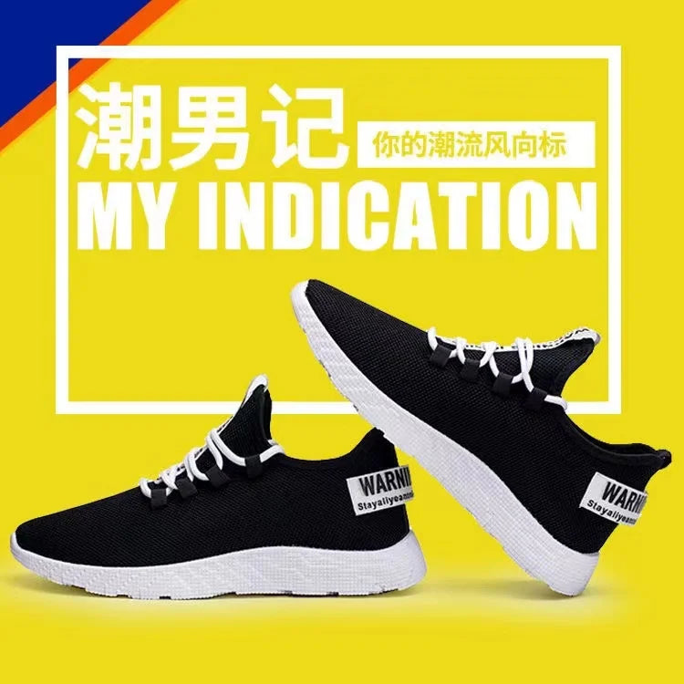 Heren sneakers, casual, lichtgewicht sportschoenen van mesh, zomers, voor heren, outdoor, zachte zool, ademend, comfortabel, modieus, trendy hardloopschoen