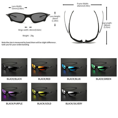3PCS Futuristic Small Frame Colorful Sports Sunglasses - Wraparound Fit, UV400 for Cycling, Fishing & Travel