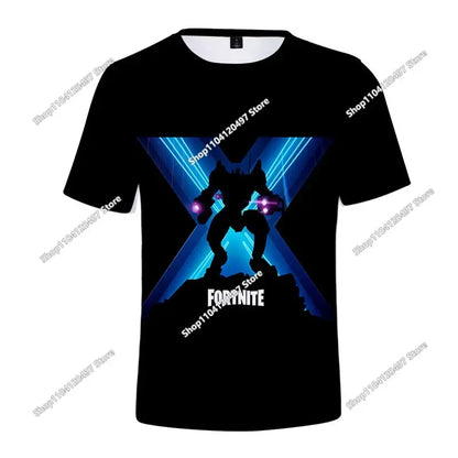 Коледна 3D тениска Fortnite Tees Battle Royale, стрийтуеър за деца, Victory Game, мъже и жени, Harajuku тениска, тийнейджърски дрехи