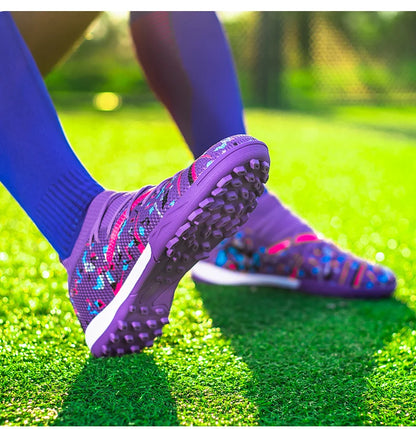 Turf voetbalschoenen Professionele voetbalschoenen voor heren Ademende mesh Jeugdvoetbalschoenen Antislip herensneakers Society Chuteira
