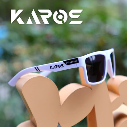 KAROS Fashion Polarized Sunglasses Men Women Luxury Driving Fishing Travel Vintage Square Sun Glasses For Man UV400 Eyewear