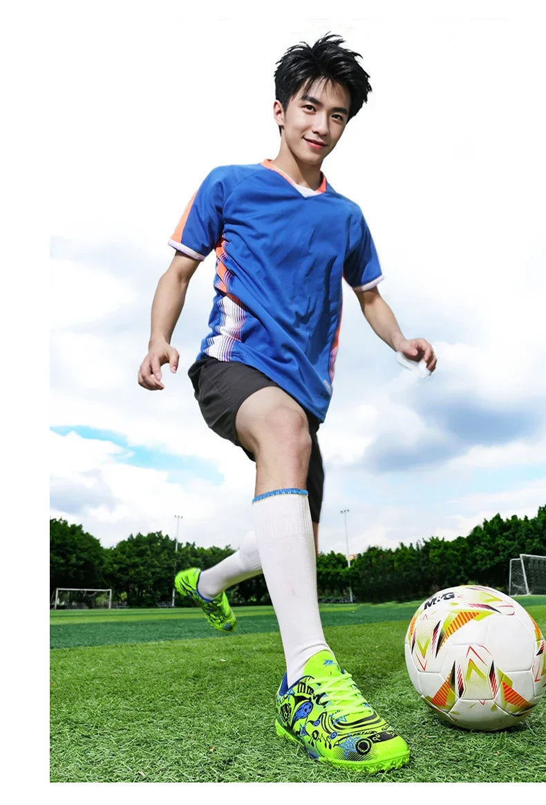 TF/FG chaussures de Football crampons de terrain de Football professionnel pour enfants haute qualité anti-dérapant baskets d'entraînement en plein air chaussures nouveau