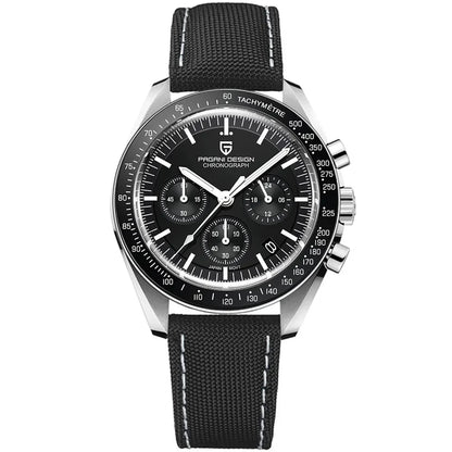 New PAGANI DESIGN Moon Men Watch Retro Luxury Quartz Watches For Men Stainless steel Sport waterproof Chronograph Man+With BOX