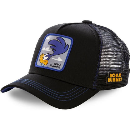 Cartoon Anime Trucker Cap Mesh Back Baseball Hat Adjustable Rabbit Mouse Cat Bird Embroidered Hip Hop Outdoor Sun Hat Boy Gifts